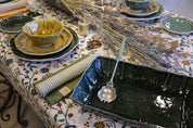 Cotton Tablecloth Samode - Ochre, Blue & Green