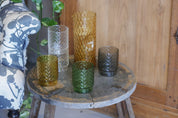 ISOLANO Handmade Coloured Stackable Tumbler Set of 4
