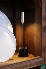CAROLINA Portable Lamp - Glossy Black & Brushed Brass