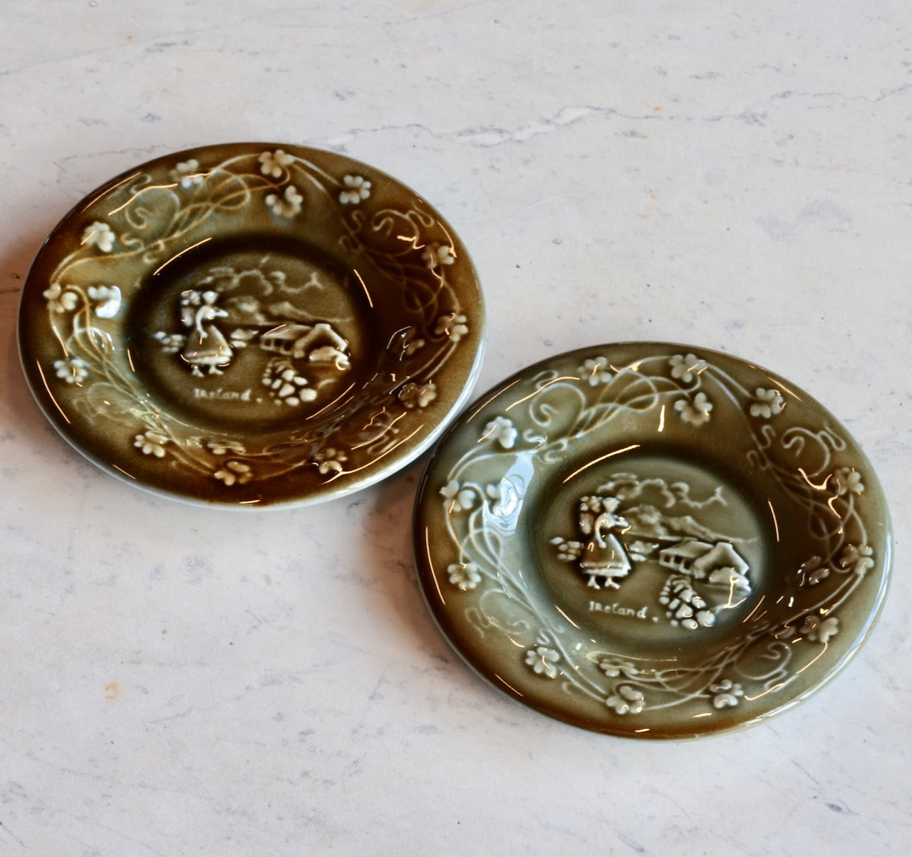 Vintage Ireland Plates - Set of 2