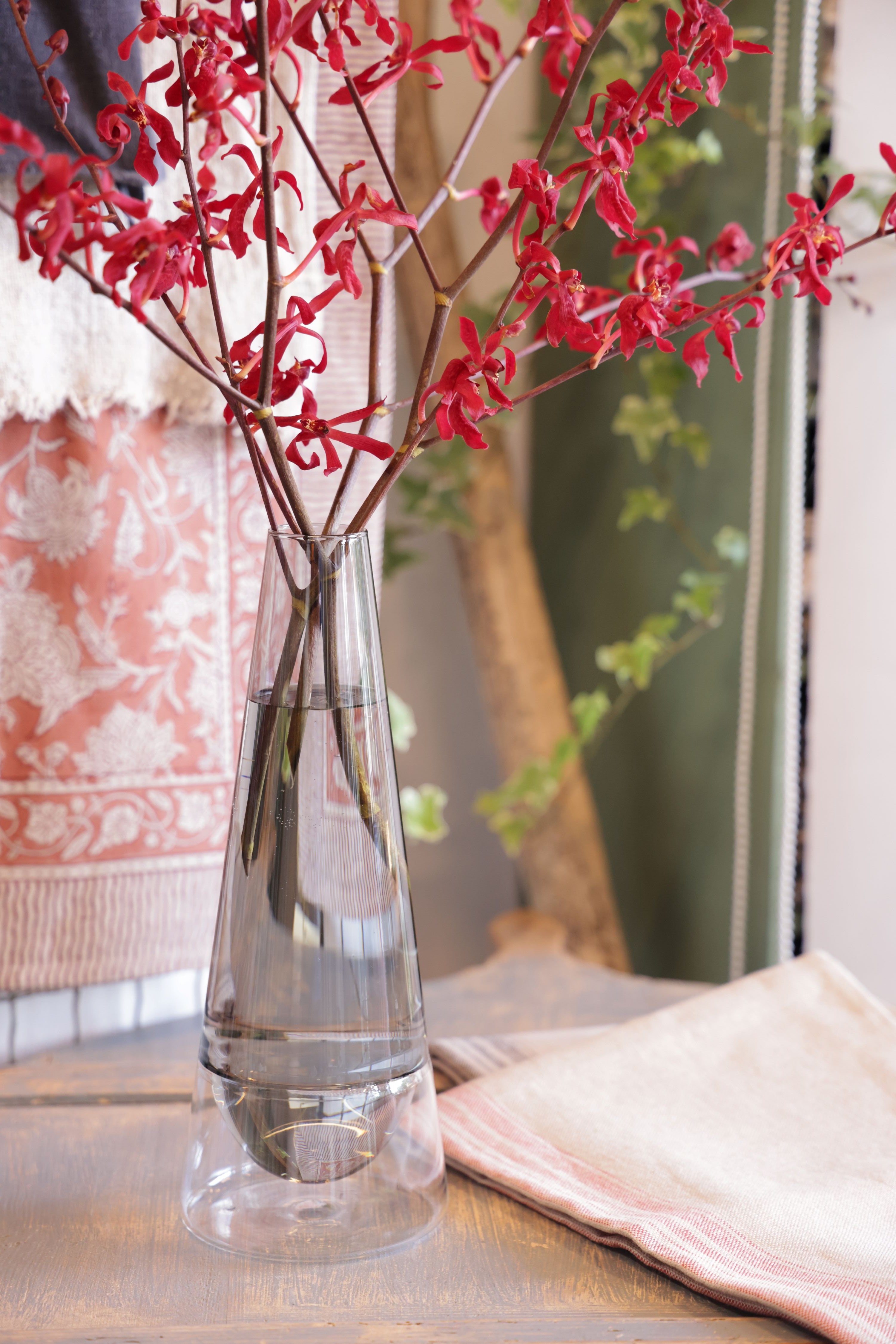 Linen Tablecloth Indian Rose - Terracotta