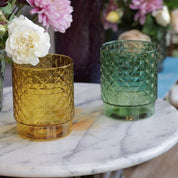 ISOLANO Handmade Coloured Stackable Tumbler Set of 4