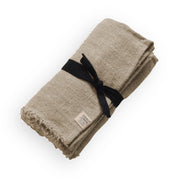 Rustic Frayed Edge Linen Tablecloth