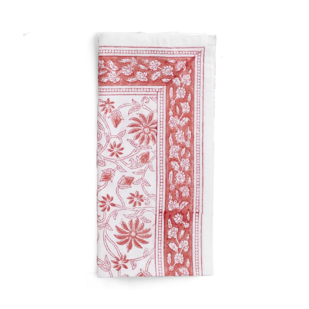 Cotton Napkin Margerita Design with border