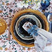Cotton Tablecloth Samode - Ochre, Blue & Green