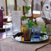 ISOLANO Handmade Coloured Tumbler Set of 6