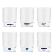 TECA MARE Handmade Glass Tumbler Set of 6