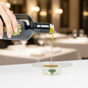 TECA TASTING Handmade Glass Olive Oil Dish