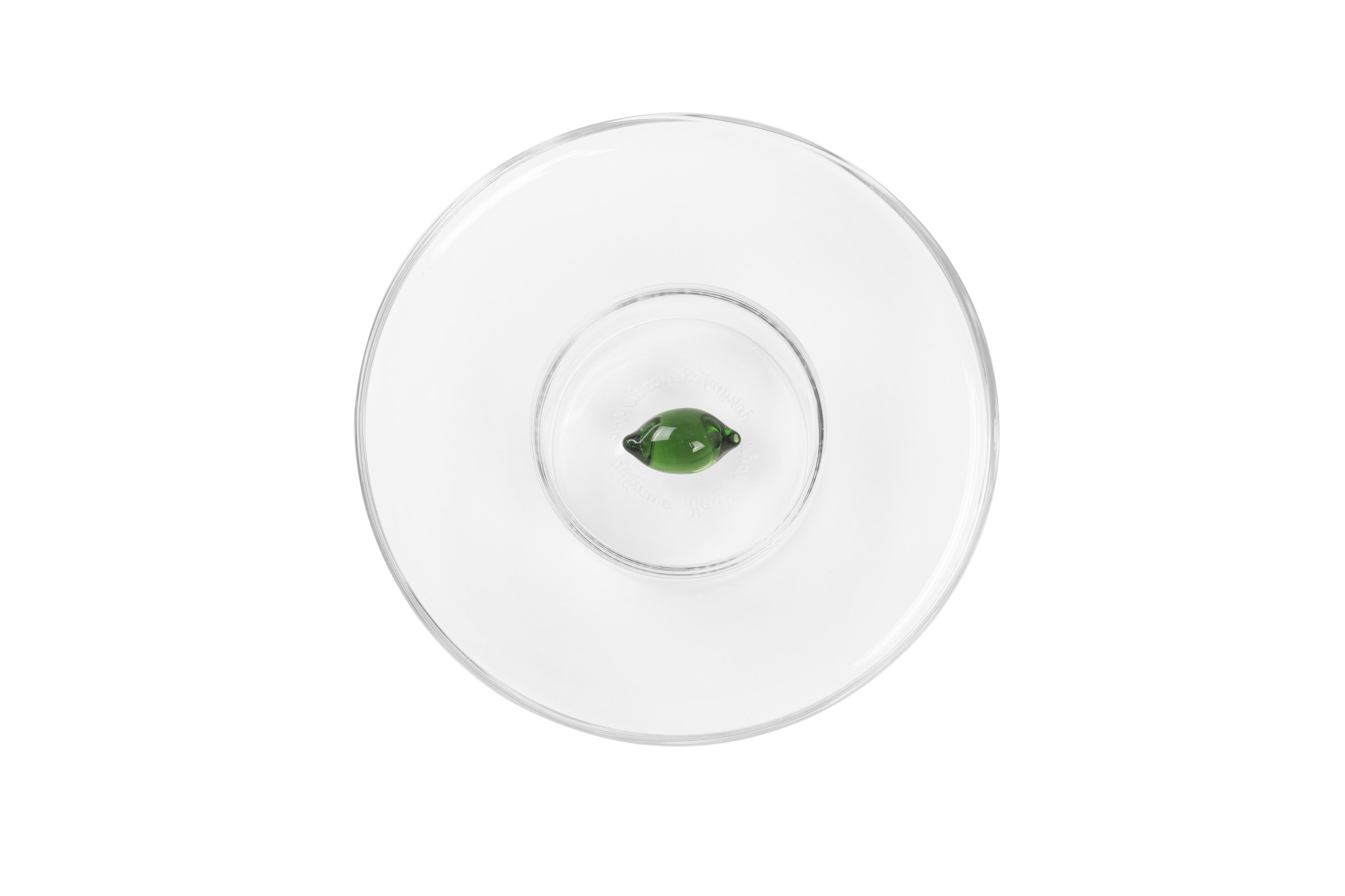 TECA TASTING Handmade Glass Olive Oil Dish