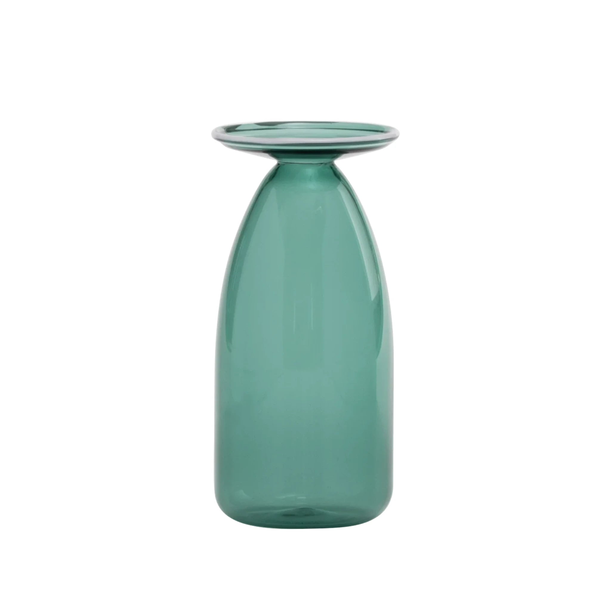UN FIORE Handmade Glass Vase - Medium Flat Top