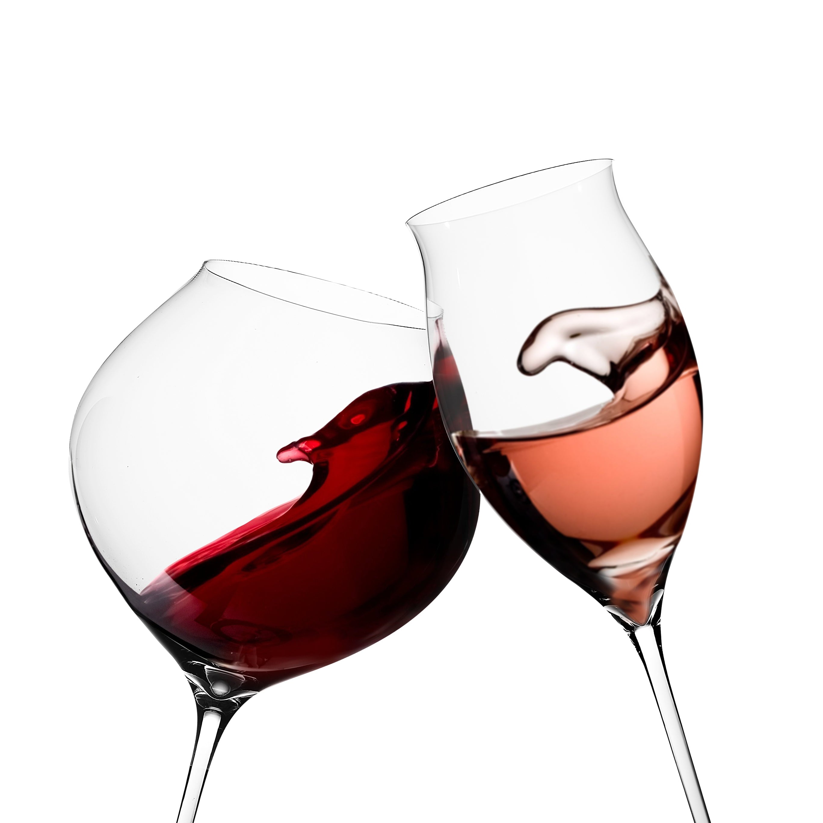 ULTRALIGHT White or Young Red Wine Mouth Blown - Gift Box of 2