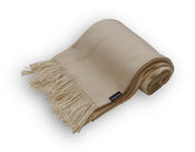 Comfy Pure Wool Fringed Throw