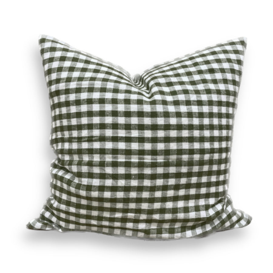 Misty Stripe Linen Cushion Cover