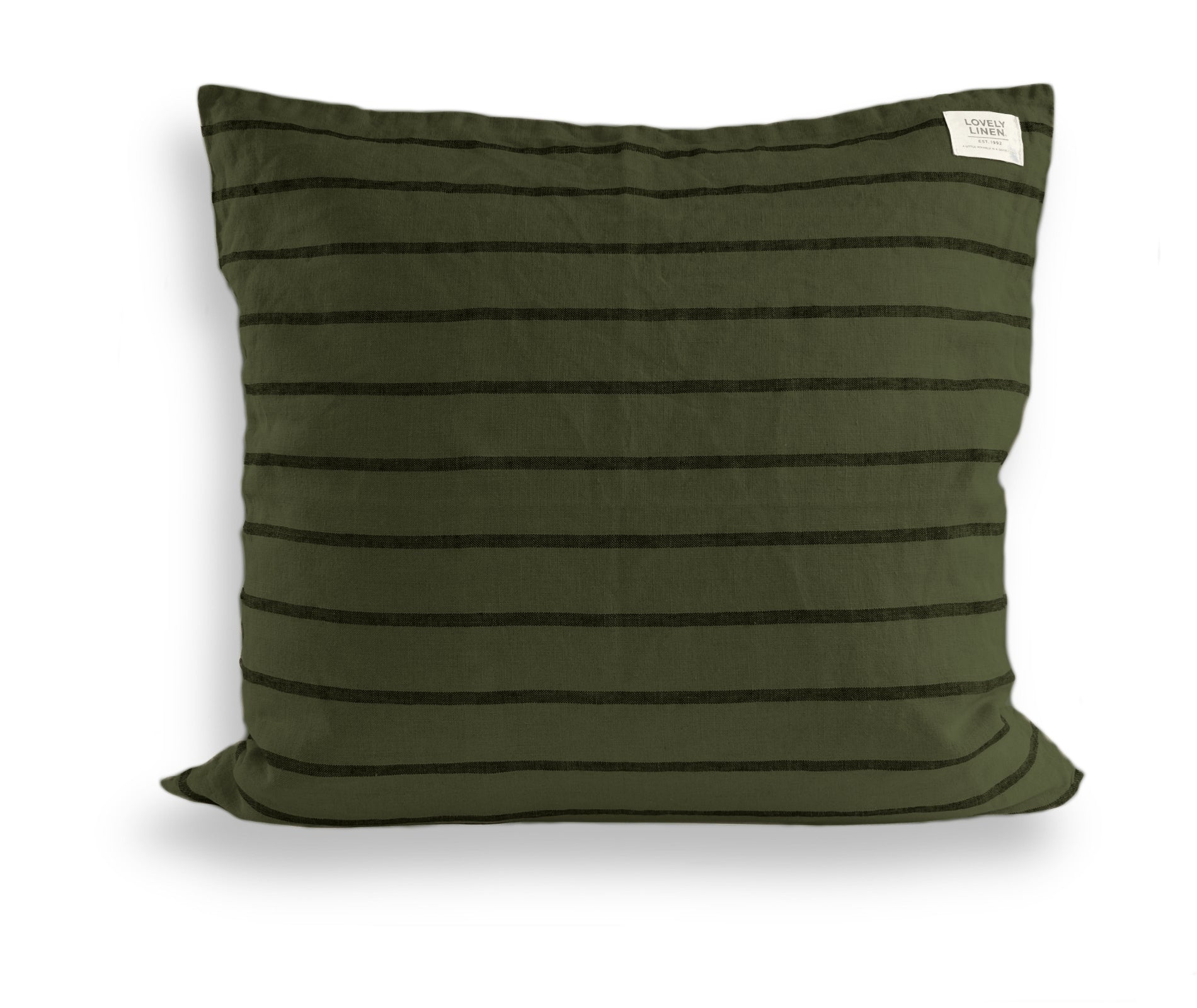 Misty Stripe Linen Cushion Cover