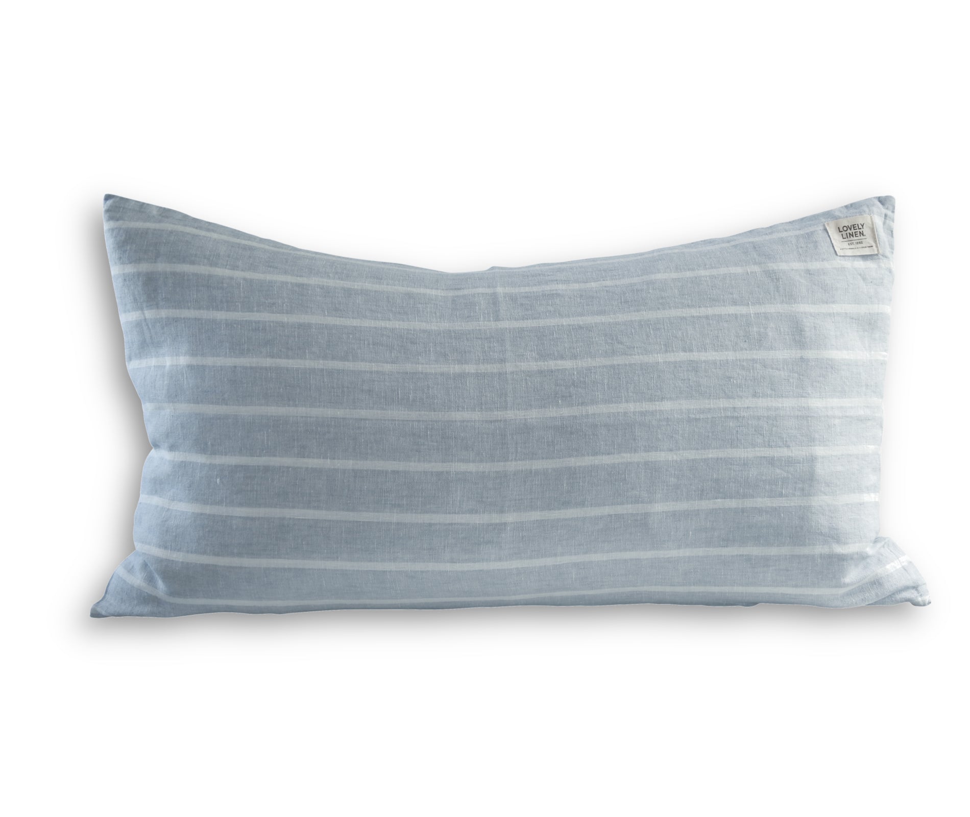 Misty Stripe Linen Cushion Cover