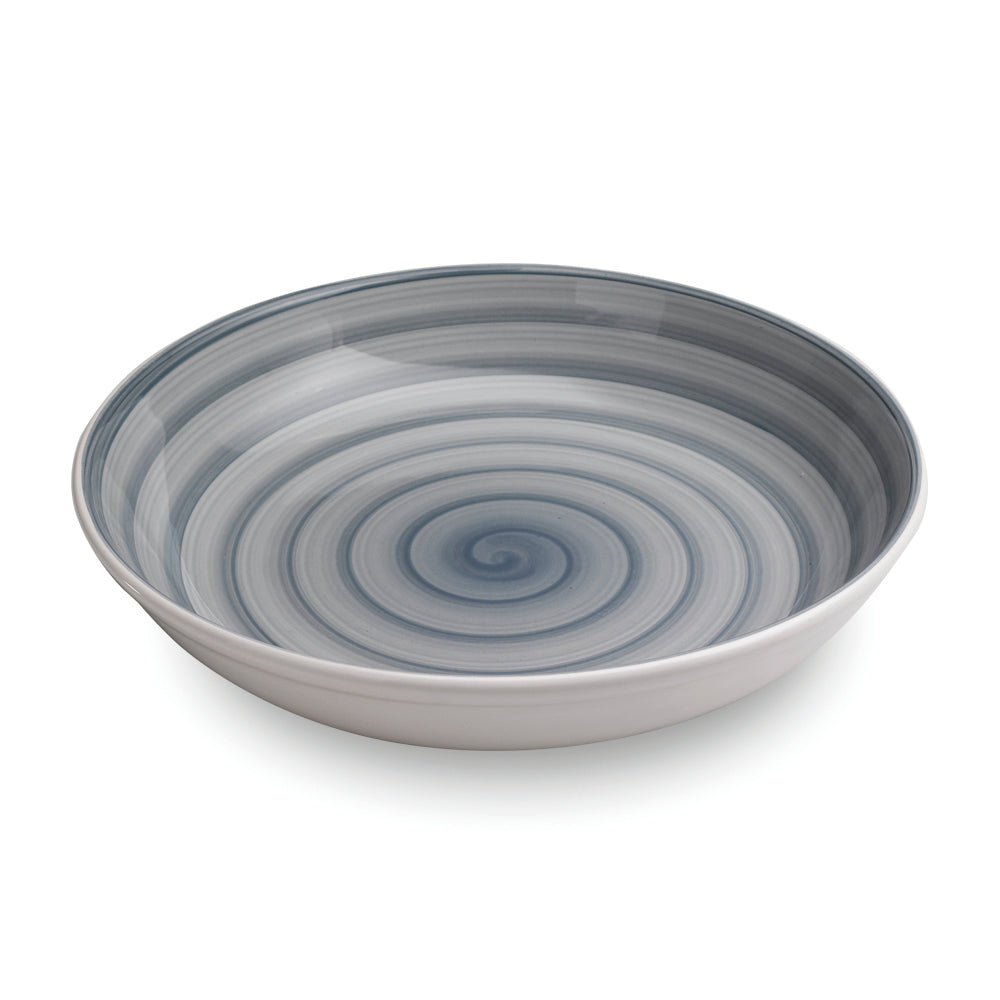 MANNAGGIA LI PESCETTI Deep Risotto Serving Dish - Sea Design Grey