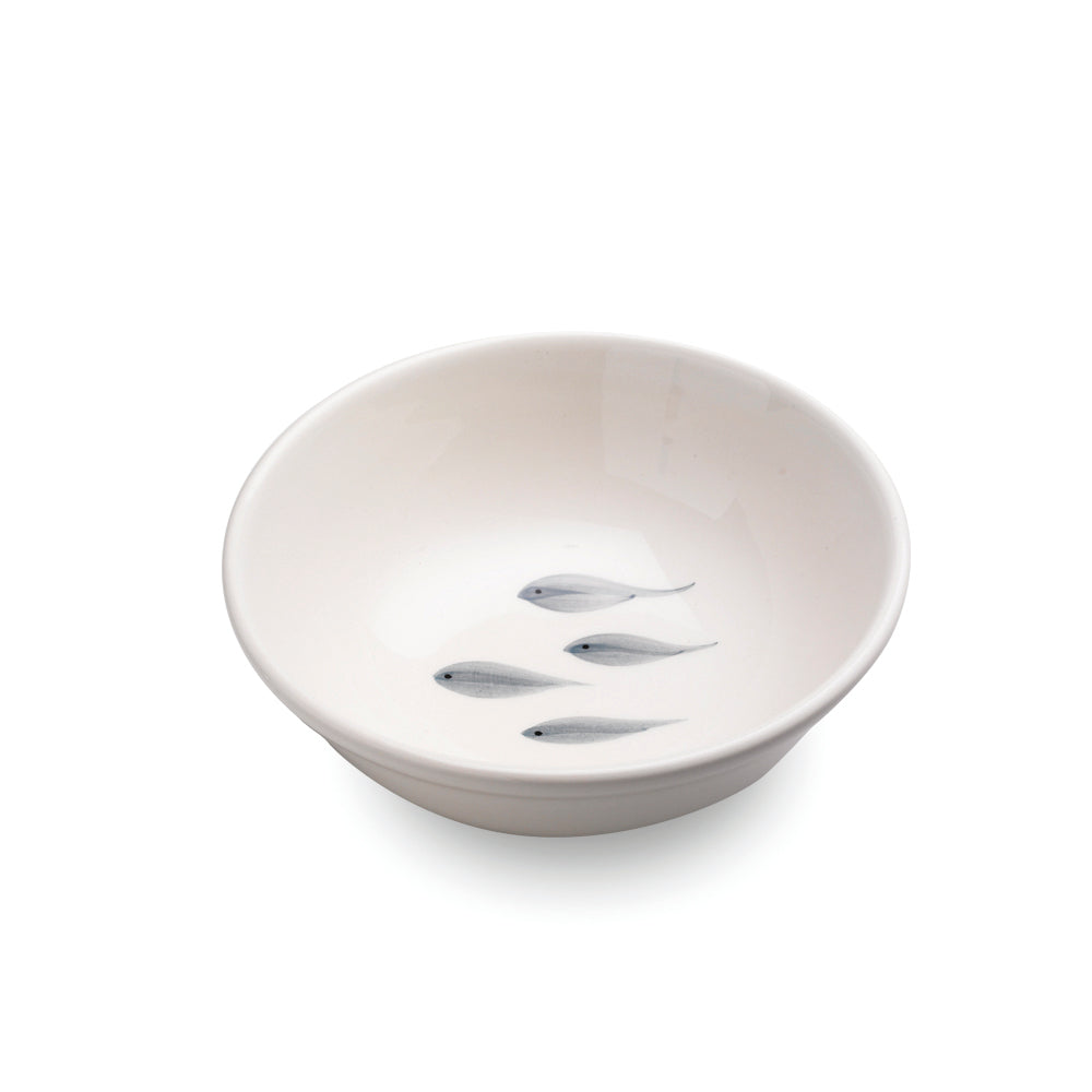 MANNAGGIA LI PESCETTI Small Salad Bowl Fish Design Grey