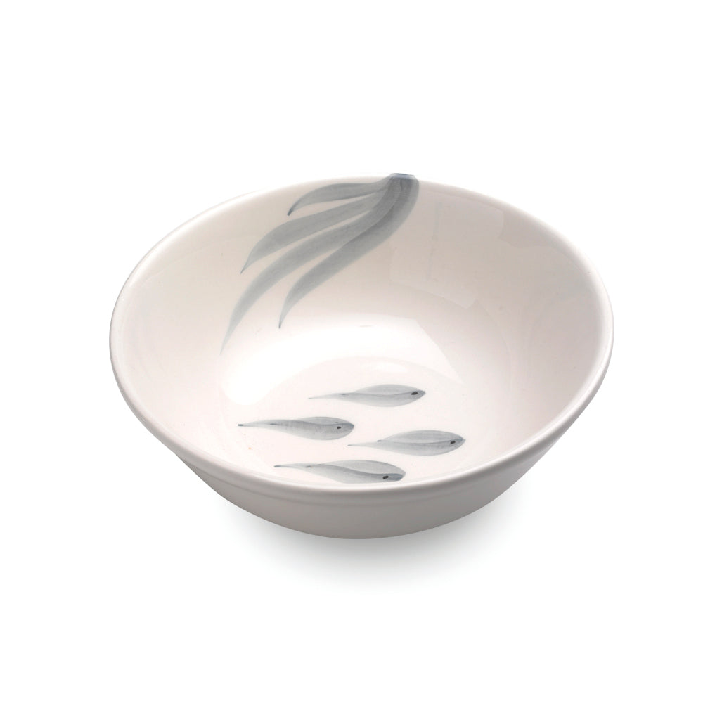 MANNAGGIA LI PESCETTI Medium Salad Bowl Seabed Design Grey