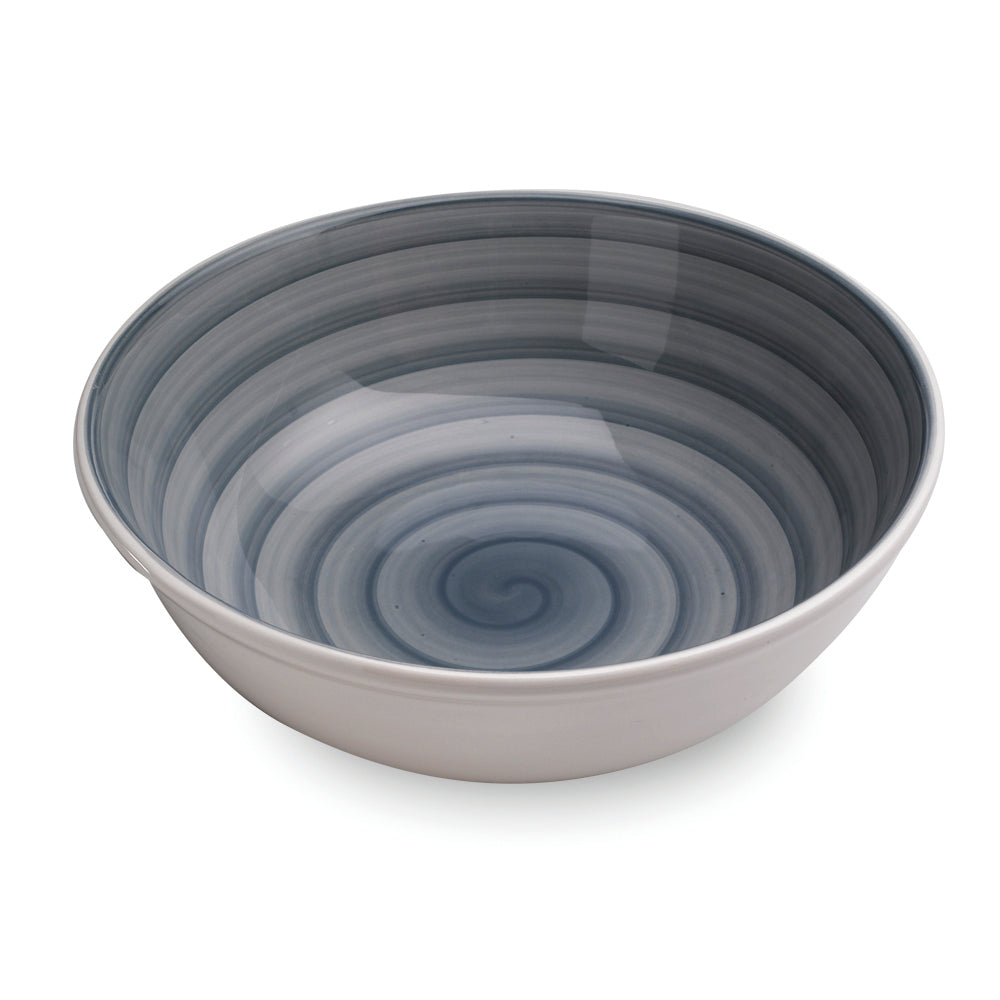 MANNAGGIA LI PESCETTI Large Salad Bowl Sea Design Grey