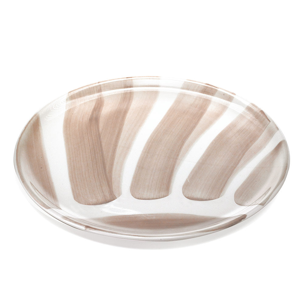 STRICHE Pizza Plate Brushstroke Design